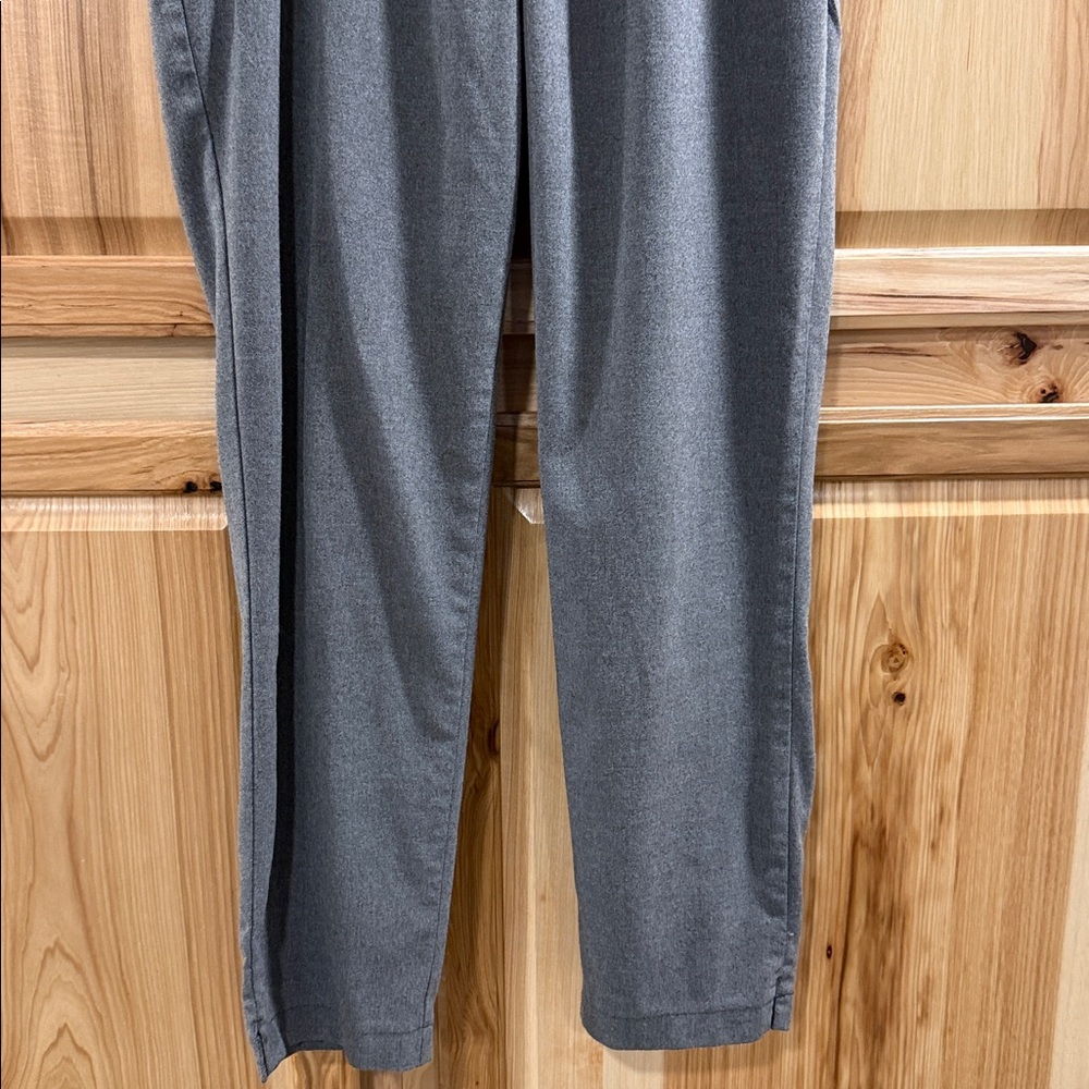 Abercrombie & Fitch Gray Pull On Business Casual Elastic Waist Dress Pants SizeM - Picture 3 of 13